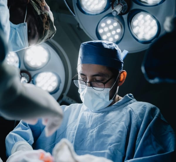 Cataract Surgery Cost Surat 1 Eye surgeon performing cataract surgery in an operating room
