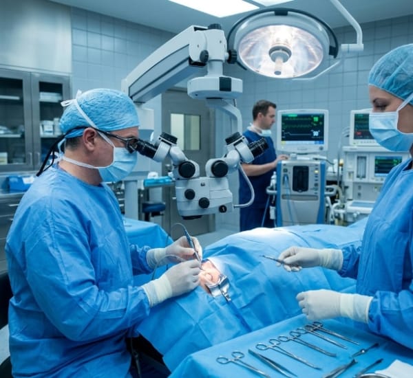 Cataract Surgery Cost Surat 6 Cataract surgery team in advanced eye operation theatre